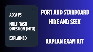 ACCA F3 | Kaplan Exam kit: Port & Starboard, Hide & Seek - MTQ