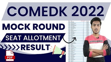 comedk mock allotment 2022 | how to check comedk mock seat allotment result 2022