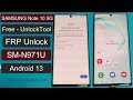 Samsung Galaxy Note10/Note10 Plus Google Account Bypass Android 12 | Samsung Note 10 Frp Bypass 2023