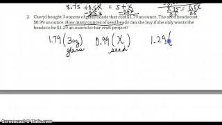 Algebra 2.9 PART 1 Weighted Averages
