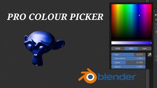 This is how to use a Professional Colour Picker in Blender 3D | Fast tutorial for beginners | 
