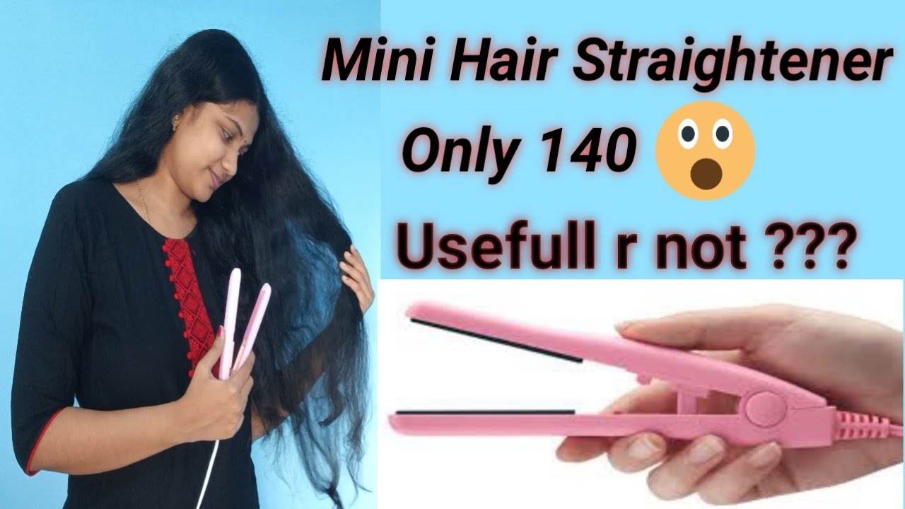 Mini Hair Straightener Genuine Review Only 140/- Will it Work 🤔🤔🤔