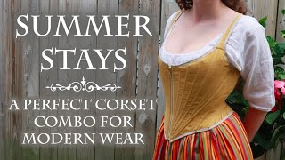 Sewing tabless stays: Making the perfect 18th century / Victorian corset combo for summer ()