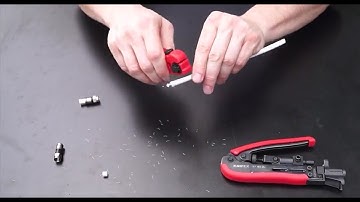 Bộ Dụng cụ tuốt, tách và ép đầu cos dây cáp đồng trục. Kompressionswerkzeug knipex