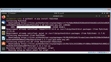 Python PyGitHub library to interact with GitHub