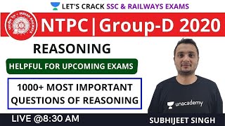 1000+ Most Important Questions of Reasoning for Ntpc Group D 2020, SSC CGL/CHSL/CPO & CDS 2020 screenshot 4