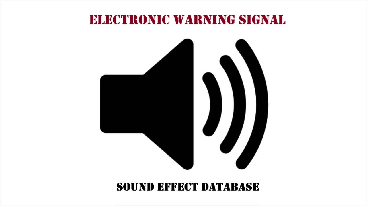 Electronic Warning Signal Sound Effect