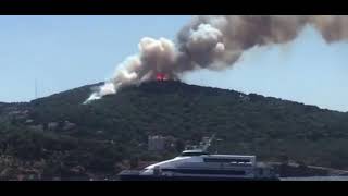 🔥 Масштабна лісова пожежа виникла на одному з островів поблизу Стамбула.