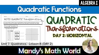 Quadratic Transformations Day 2