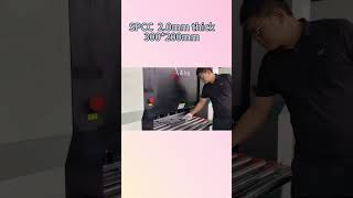 leveling 2.0mm thick SPCC metal sheet #leveler #leveling #straightener