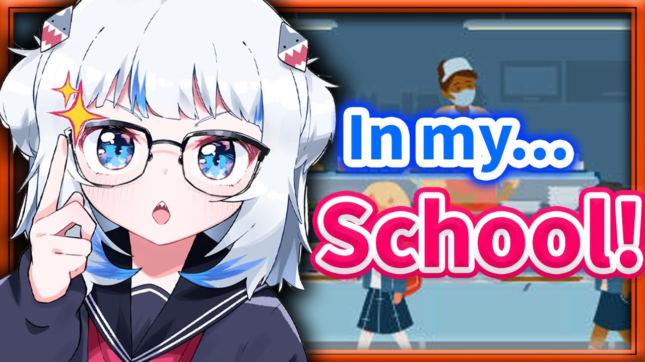 Gura when She was a Schoolgirl eating Lunch 【Gawr Gura / HololiveEN】