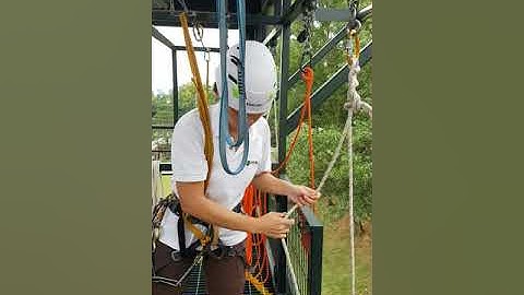 Reset the abseil setup using releasable system