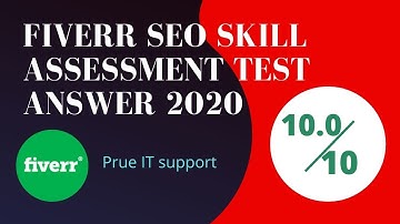 Fiverr SEO skill test answer  2020