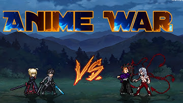 Kirito V2 ( 3 Form) & Alter Saber VS Kokushibo V3 & Demon Muzan in Jump Force Mugen