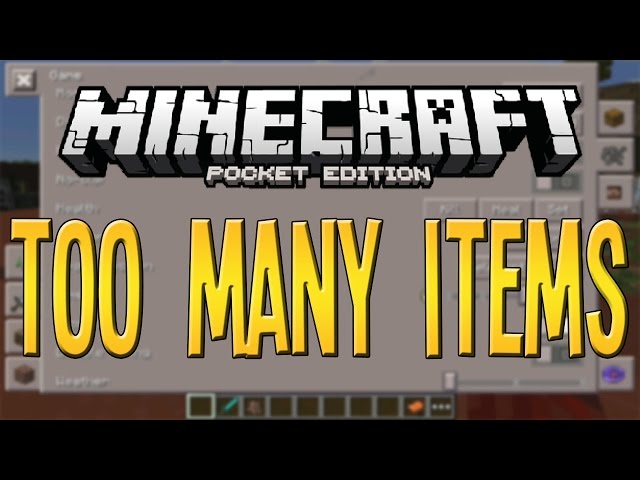 TOO MANY ITEMS IGUAL DE PC MOD APK - MINECRAFT PE 0.13.1 [ATUALIZADO] 