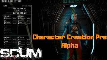 SCUM  Character Creation Customization Pre lpha - Developer Video