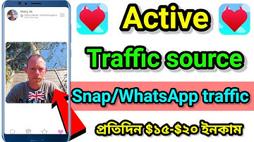 Cpa active traffic source | snap/WhatsApp traffic | All country online traffic |