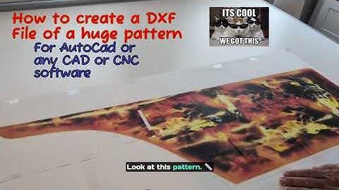 AutoCAD cnc Tracing large patterns for Autocad