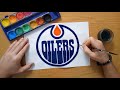 How to draw the Edmonton Oilers logo - NHL