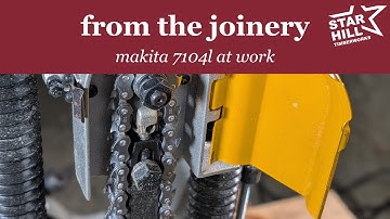 from the joinery — cutting a clean mortise with the makita 7104l