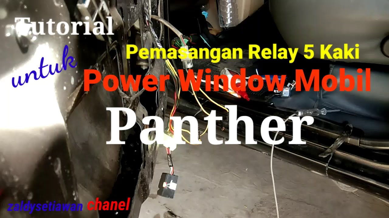 Tutorial Pemasangan Relay 5 Kaki Untuk Power Window Panther YouTube