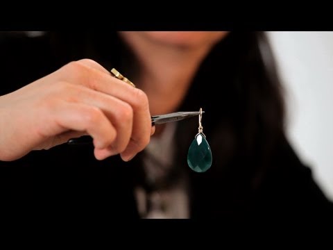 How to Make Jade Drop Earrings | Making Jewelry
