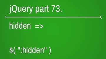 jquery visibility hidden filter selector - part 73