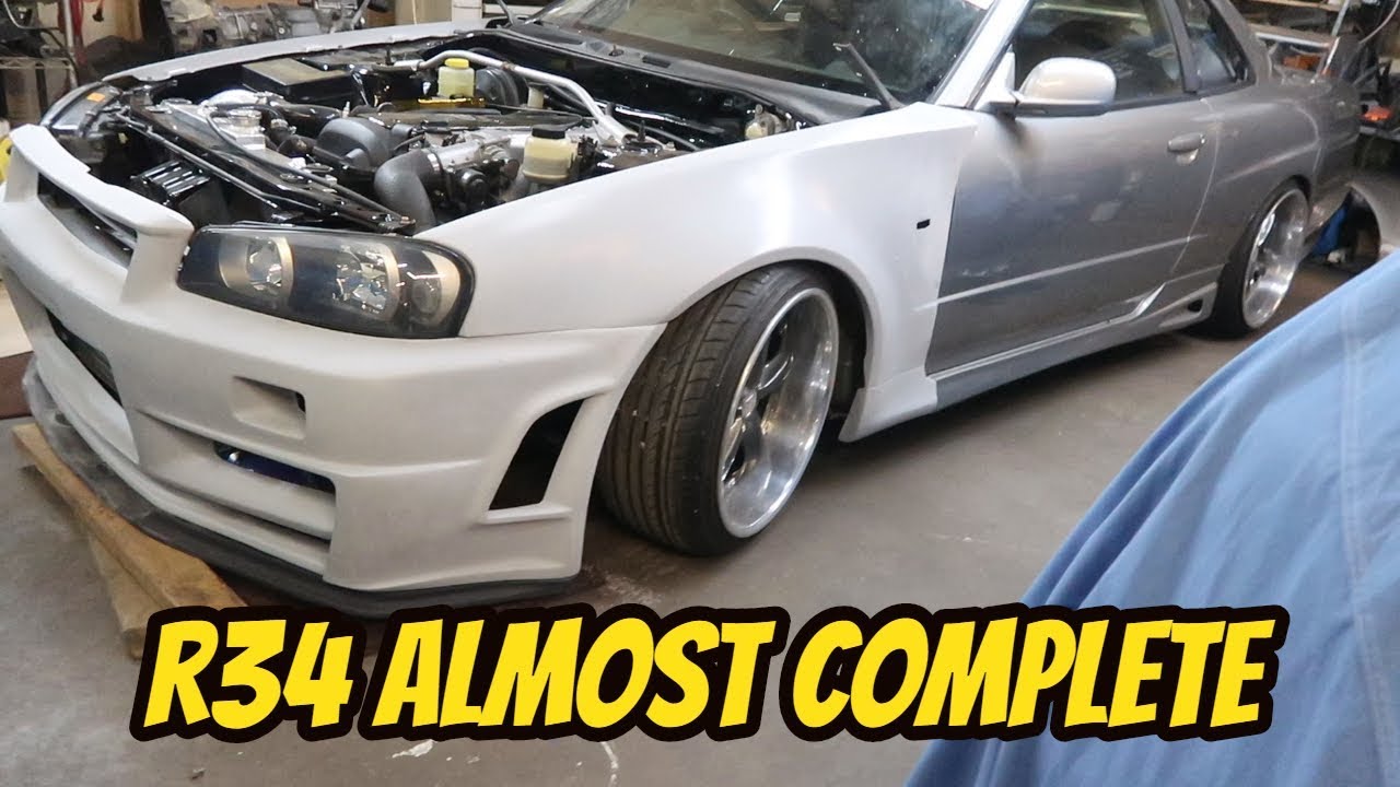 R34 Skyline Gtr Fenders Install Youtube