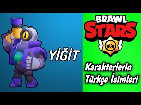 Brawl Stars Karakterlerinin Turkce Isimleri Youtube - brawl stars karakterleri ve adları