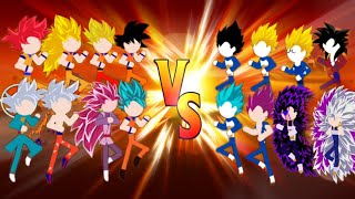Stickman Battle Fight Goku All Forms vs Vegito All Forms screenshot 4