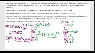 Superannuation Calculations