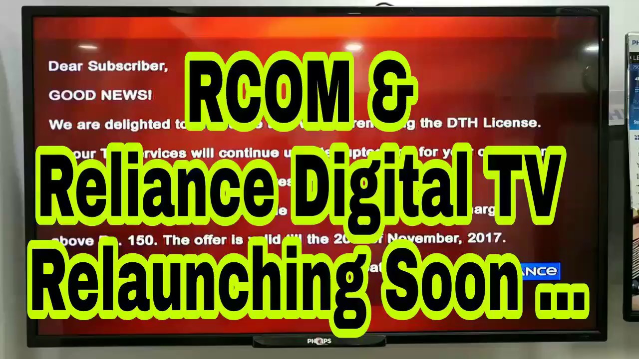 Rcom relaunching Reliance Digital TV ( Reliance  Big TV )