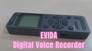EVIDA Digital Voice Recorder for Lectures Meetings Review | Voice Activated Recording