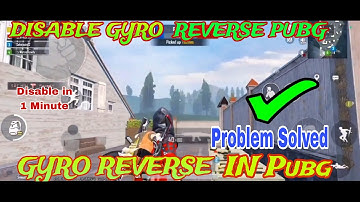 How to Disable Gyroscope reverse in Bgmi/Pubg✅💯||#viral #bgmi #1million