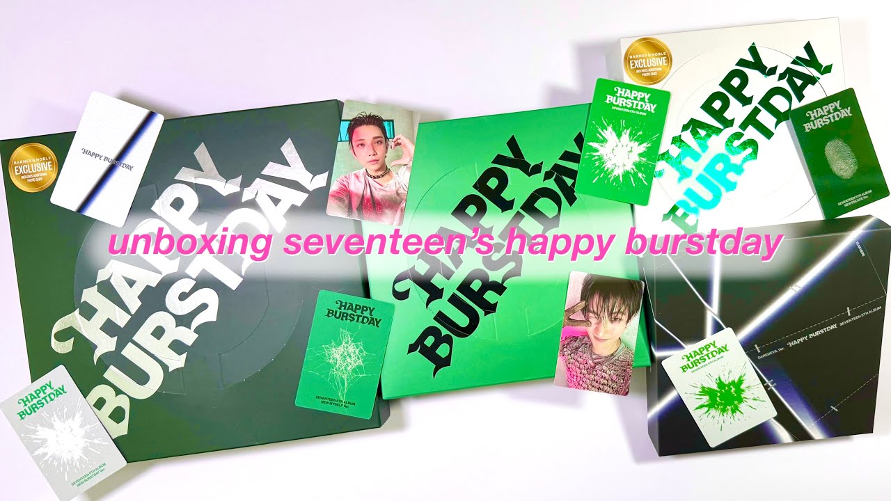 SEVENTEEN HAPPY BURSTDAY B&N アメリカ ミンギュ ☆ unboxing happy burstday by seventeen ☆ barnes and noble