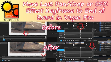 Move Last Pan/Crop or OFX Effect Keyframe to End of Event in VEGAS Pro