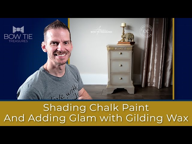 VIDEO- Applying Gold Gilding Wax Furniture Painting Tutorial - Brushed by  Brand…