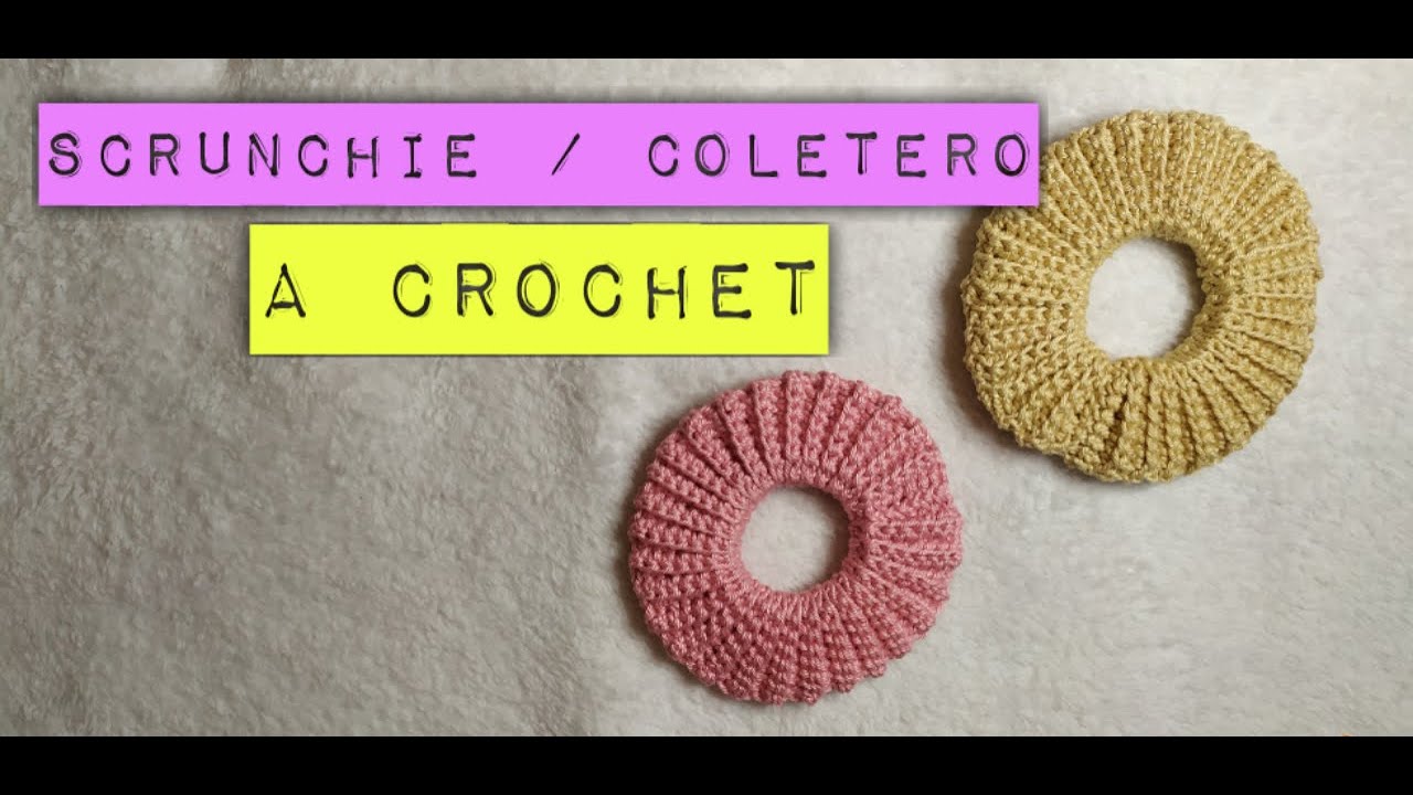 Cómo hacer un Scrunchie / coletero a crochet
