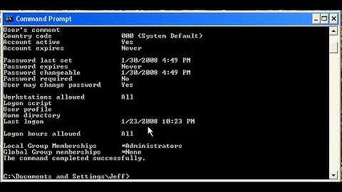 HACK COMPUTER PASSWORDS WITH COMMAND PROMPT