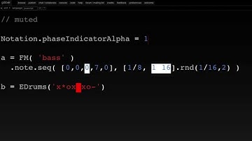 Notations in Gibber - brightness