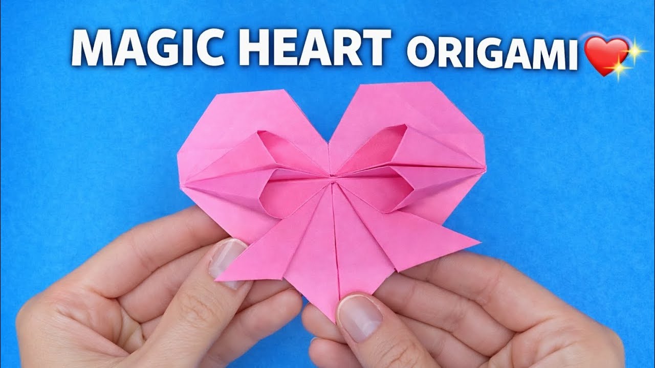 Magic Heart Origami ❤️ Opens & Closes! Easy Step-by-Step Tutorial