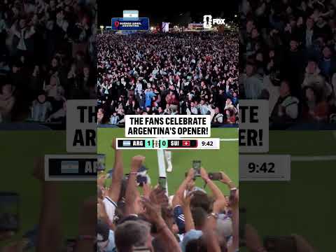 Buenos Aires didn't have to wait long to celebrate Argentina's first goal of the Quarterfinals