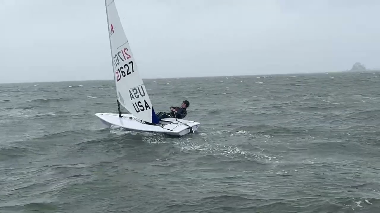 ILCA 6 Heavy Wind Tack (2) 10/10/24 20+ Knots