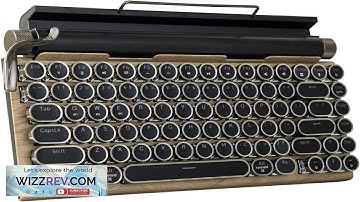 Adventurers Typewriter Style Retro Mechanical Keyboard LED Backlight 83 Keys Bluetooth 5.0 Review