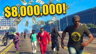 FIRST PERSON TO CATCH ME GETS $8,000,000! | GTA 5 THUG LIFE #427