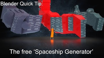 Blender Quick Tip: The free Spaceship generator addon