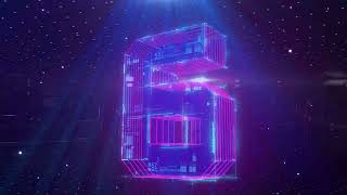 Neon 3D Countdown Timer 10 To 0 With Sound Effects | No Copyright | Free To Use