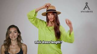 Elegant Crochet Beach Dress ANRABESS Women Swimsuit Crochet Swim Cover Up Summer Swimwear Mesh Dress