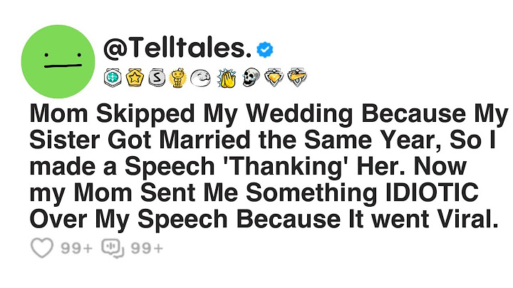 Mom Skipped My Wedding Because My Sister Got Married the Same Year, So I made a Speech 'Thanking'...
