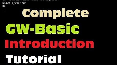 1- GWBasic Language  Introduction - Video Lecture in Urdu - Lunar Computer College